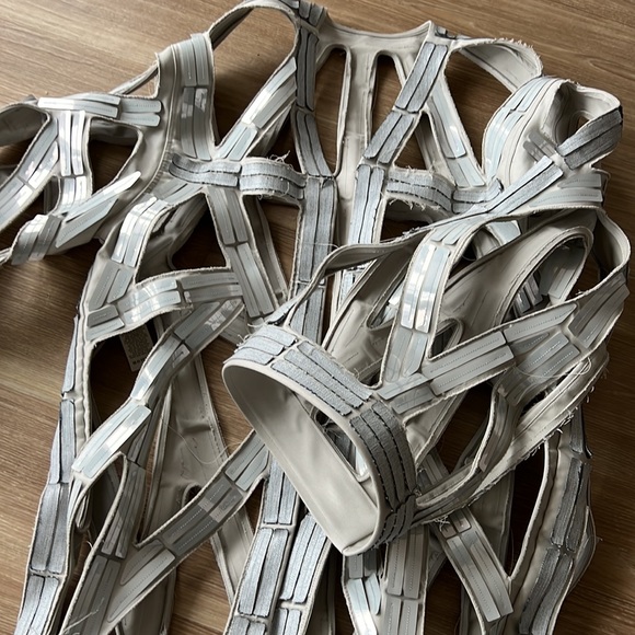 Rick Owens made Italy Oyster milk avant garde cut out Matrix statement over wear - Picture 15 of 17